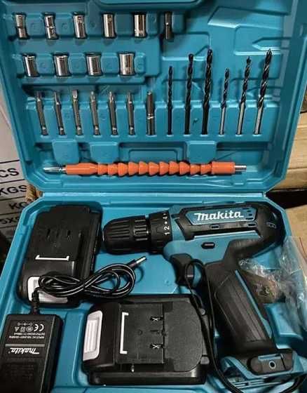 Шуруповерт Makita 24V, 5A с набором инструментов, запасной аккумулятор