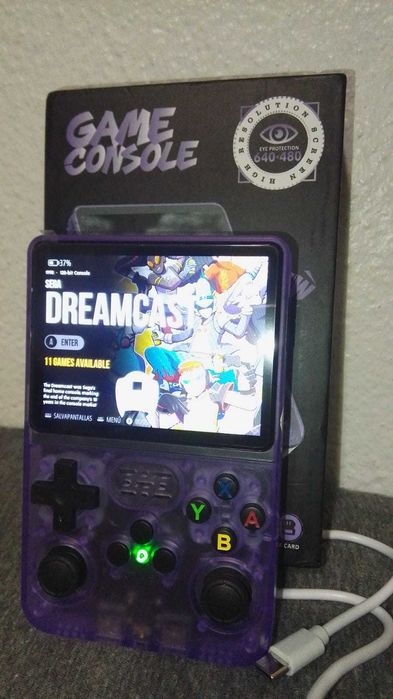 Consola Portátil Retrô R36 - Roxo - Nova!!