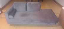 Sofá Chaise longue MIRAMAS Veludo Taupe