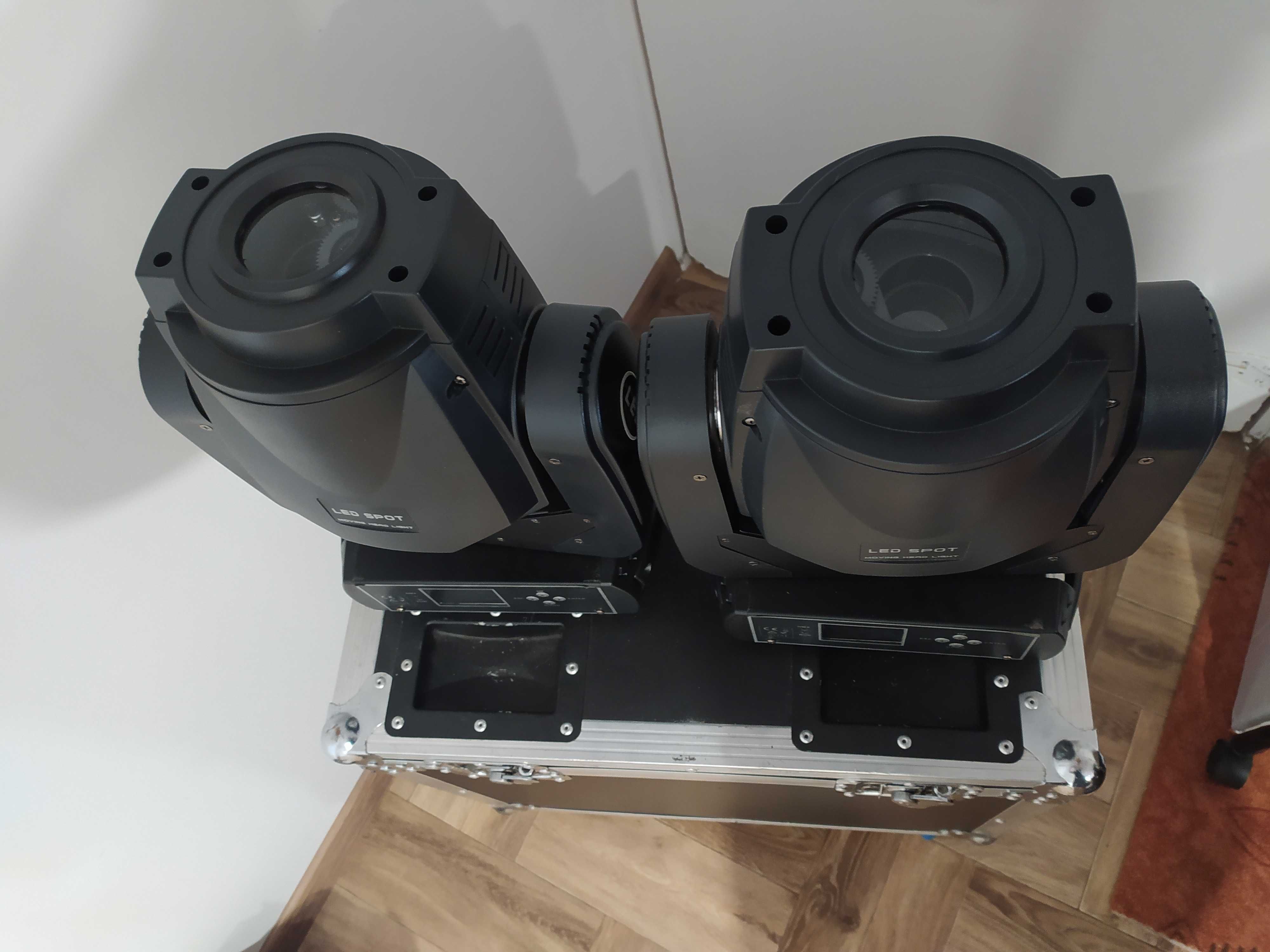 Głowy Ruchome 90w led spot Pryzma 2 sztuki+case
