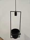 Lampy sufitowe czarne 4 sztuki