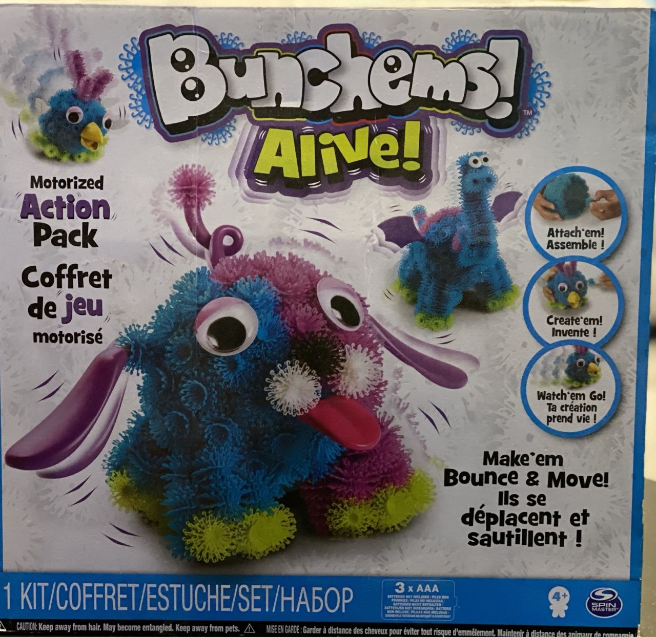 Bunchems Alive duży zestaw rzepy dla dzieci zabawki XXL mega pack