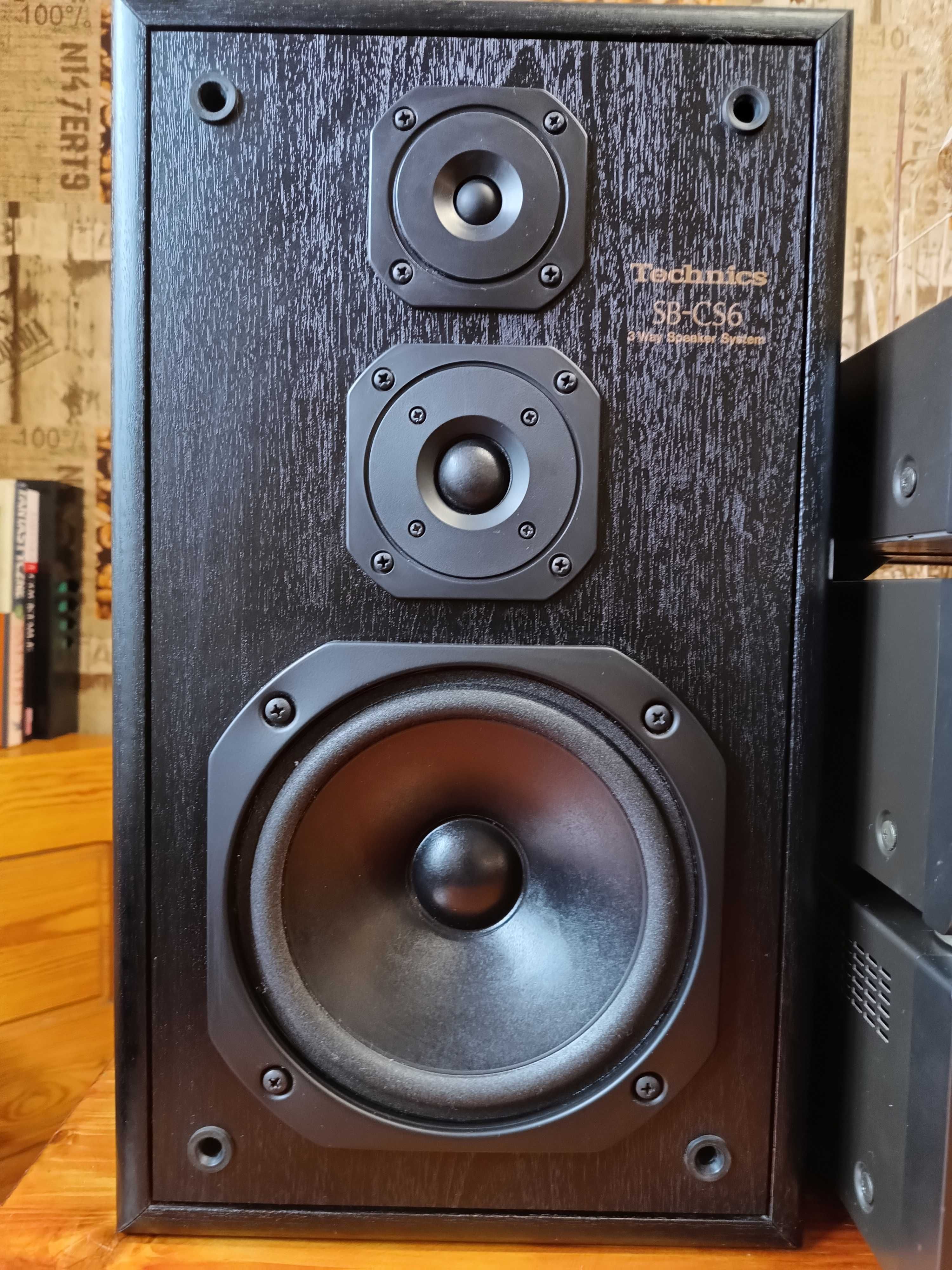 Wieża 3 - częściowa Technics plus kolumny Technics SB - CS6.