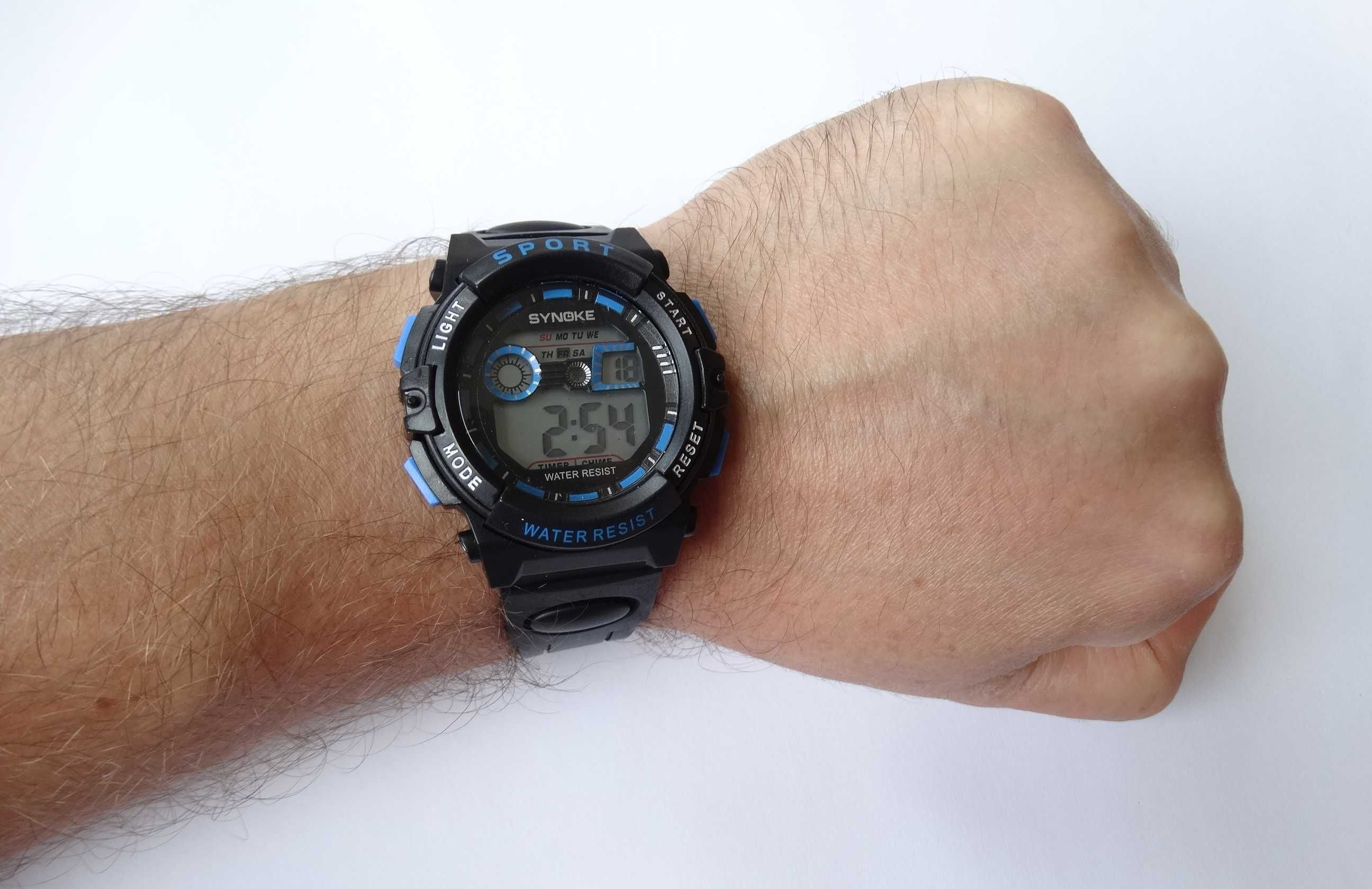 Zegarek dla dziecka chłopca Synoke elektroniczny sportowy stoper WR30