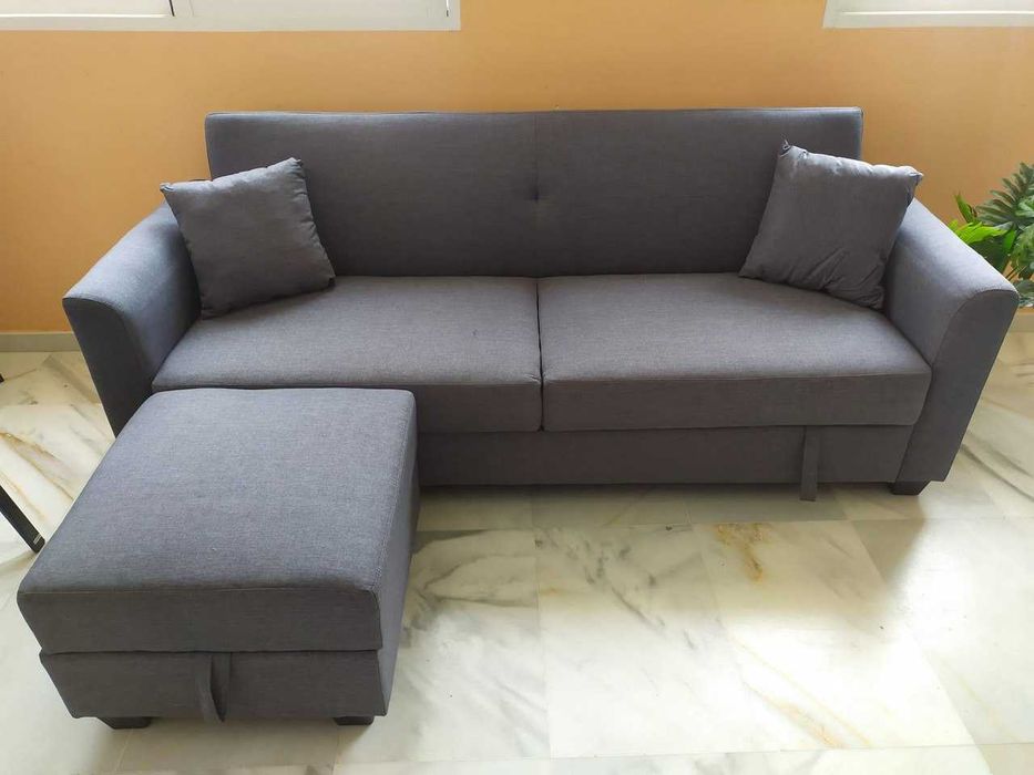 SUPER OFERTA SOFÁ CAMA + PUFE + PORTES GRÁTIS POR 329,99€ VERA+OT