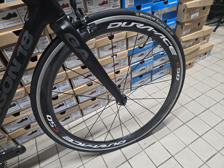 Rodas shimano dura ace calco estrada carbono