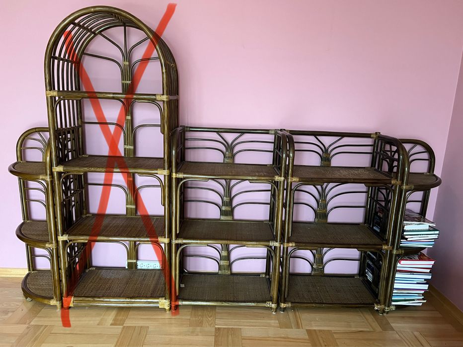 Meble rattanowe regały