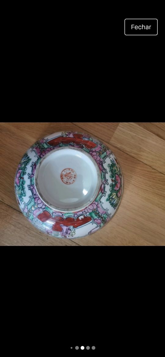 Taça com padrão de Macau