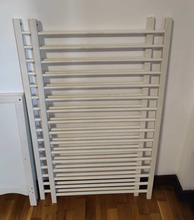 Berço + colchão 
Berço, branco, 60x120 cm