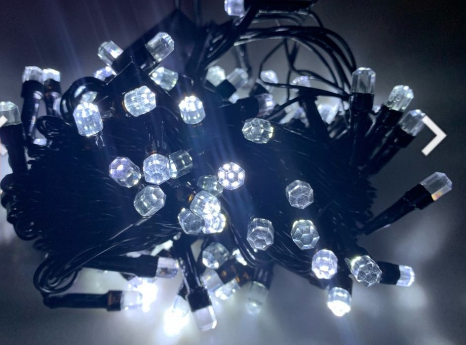 Новогодняя Вулична Гирлянда РУБІН 500 LED,  40м, білий