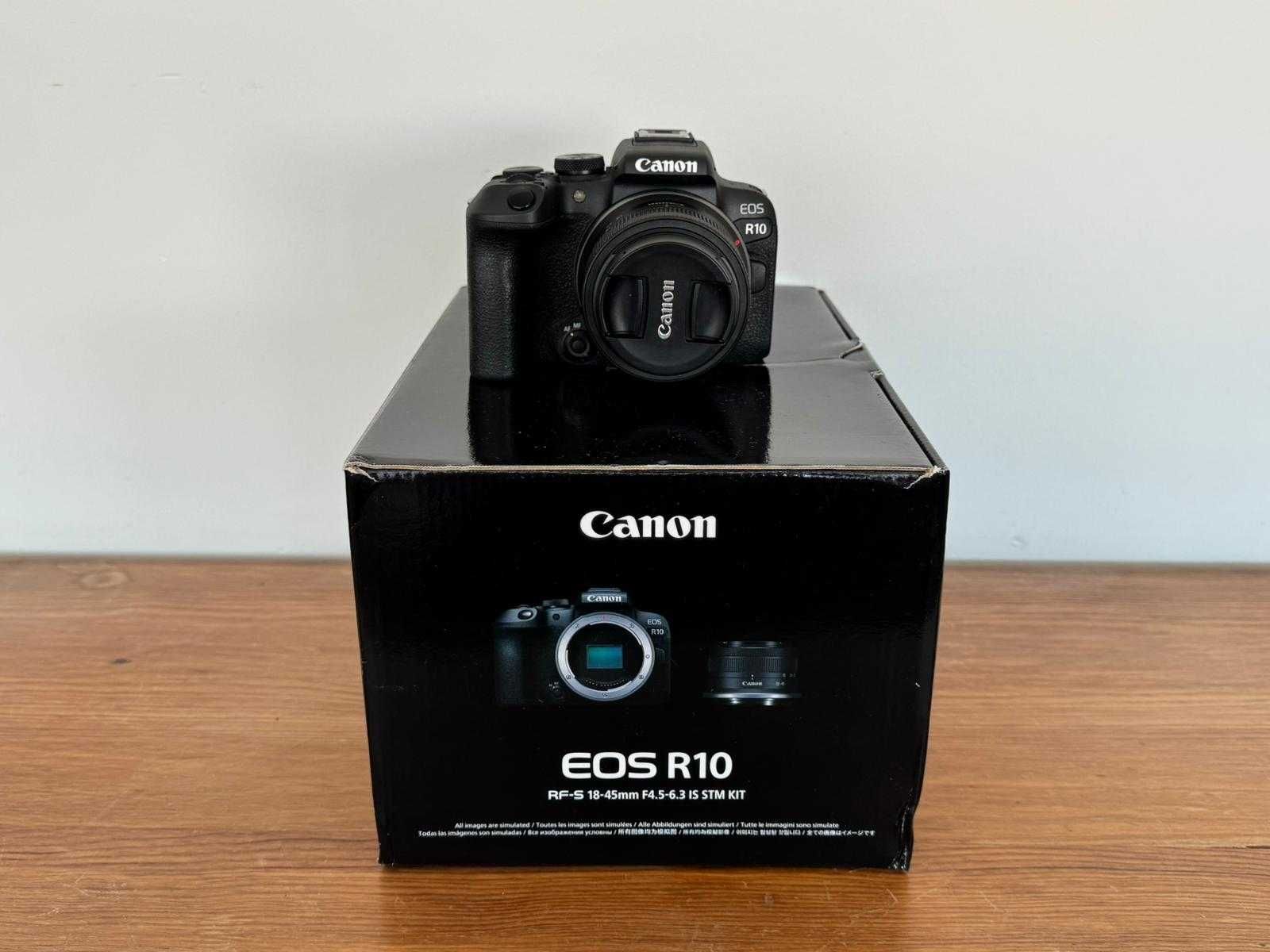 KIT CANON R10 + RF-S 18-45mm f/3.5-6.3 IS STM + EXTRAS (COM GARANTIA)