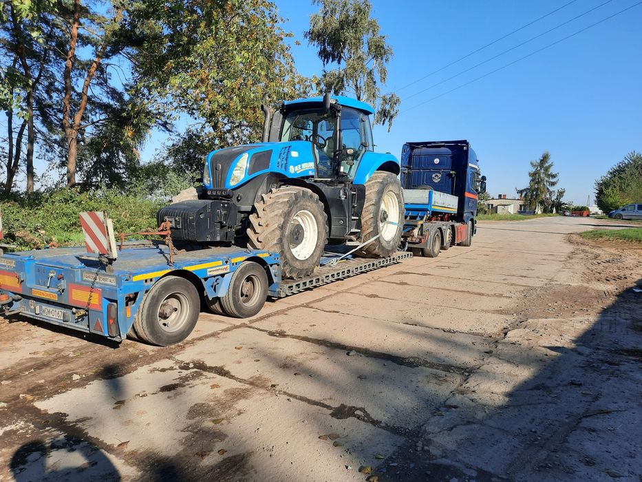 Transport kombajnów I maszyn rolniczych budowlanych
