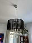 Lampa abazur z krysztalami itallux