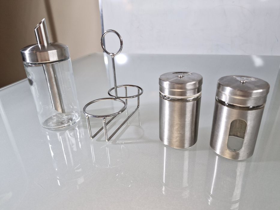 Zestaw Kuchenny 2 Pojemniki na Sól Pieprz i Cukiernica IKEA