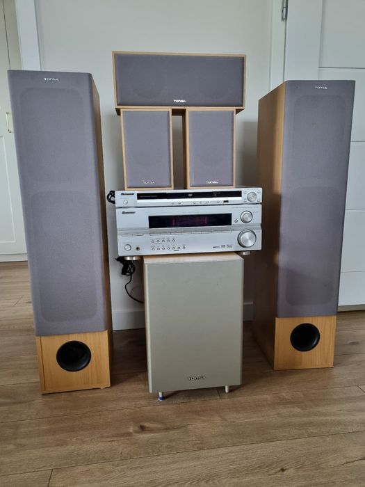 Kino domowe Pioneer+ zestaw głośników Tonsil+ subwoofer