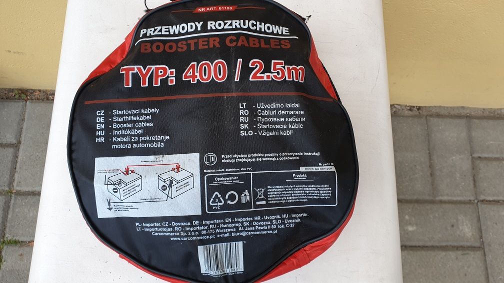 Przewody rozruchowe.