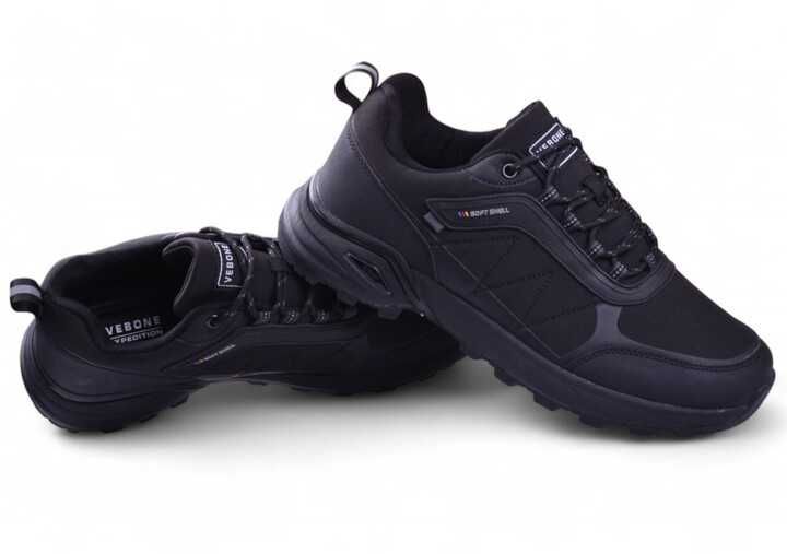 Buty Męskie Trekkingowe Vebone Softshell robocze czarne r.45 wys.24h