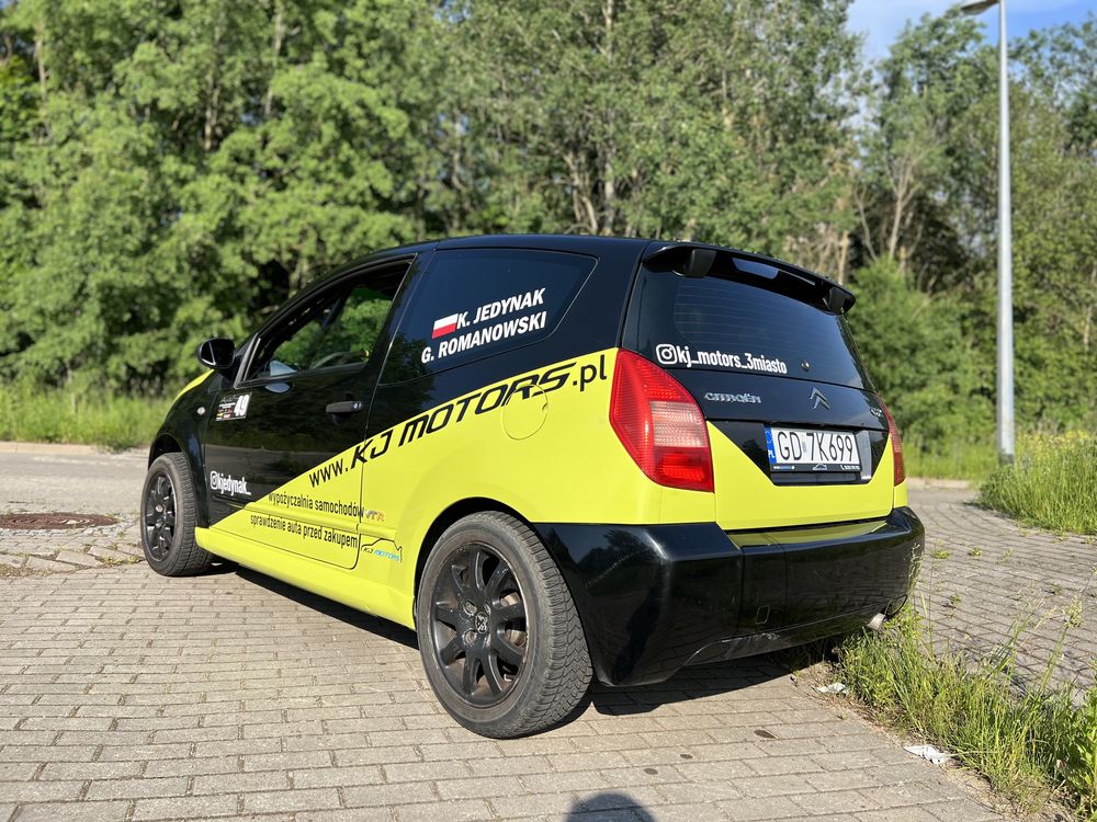 Citroen C2 VTS rajdówka KJS klatka kubły gwint rally szpera !