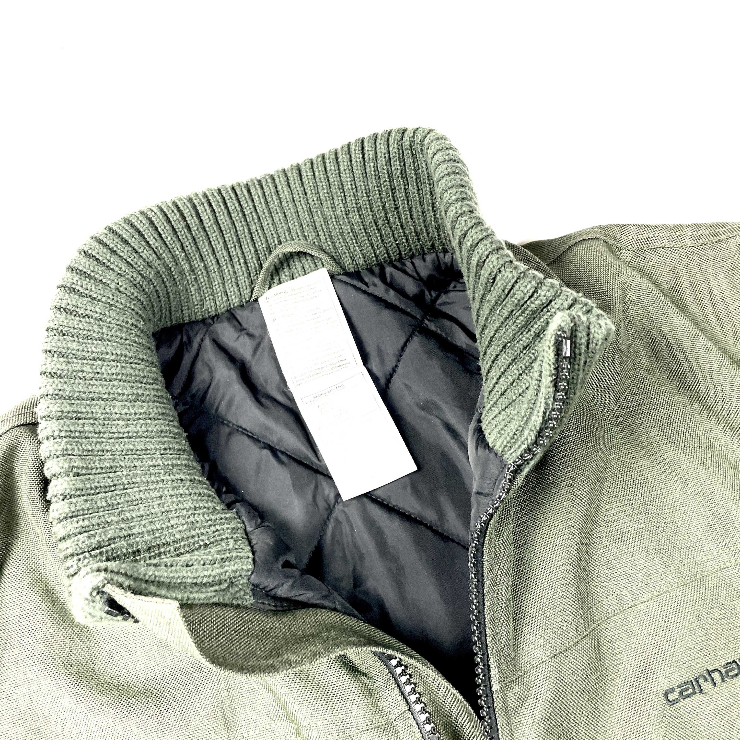 Carhartt ocieplana gruba zimowa oversize kurtka khaki vintage retro