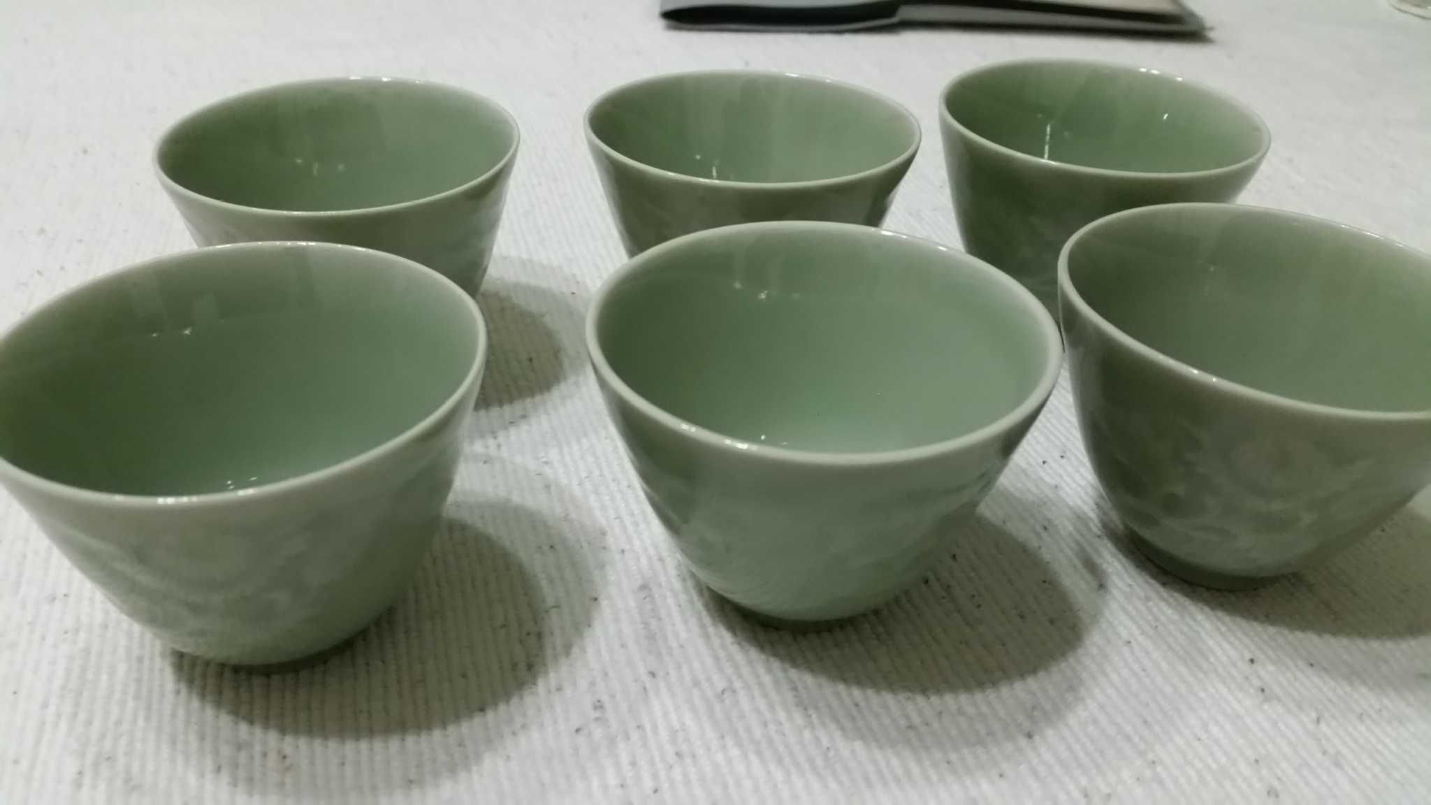 Tacinhas de chá Celadon!