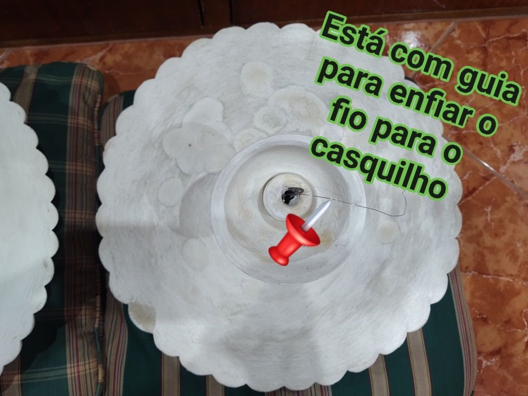 Candeeiro em gesso tecto decorativo casa quarto apartamento vivenda.