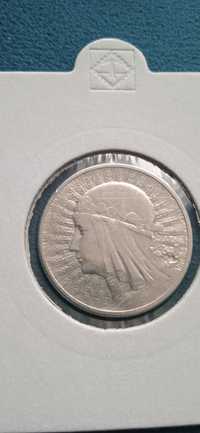 Moneta, monety, 2 zł, głowa kobiety, srebro