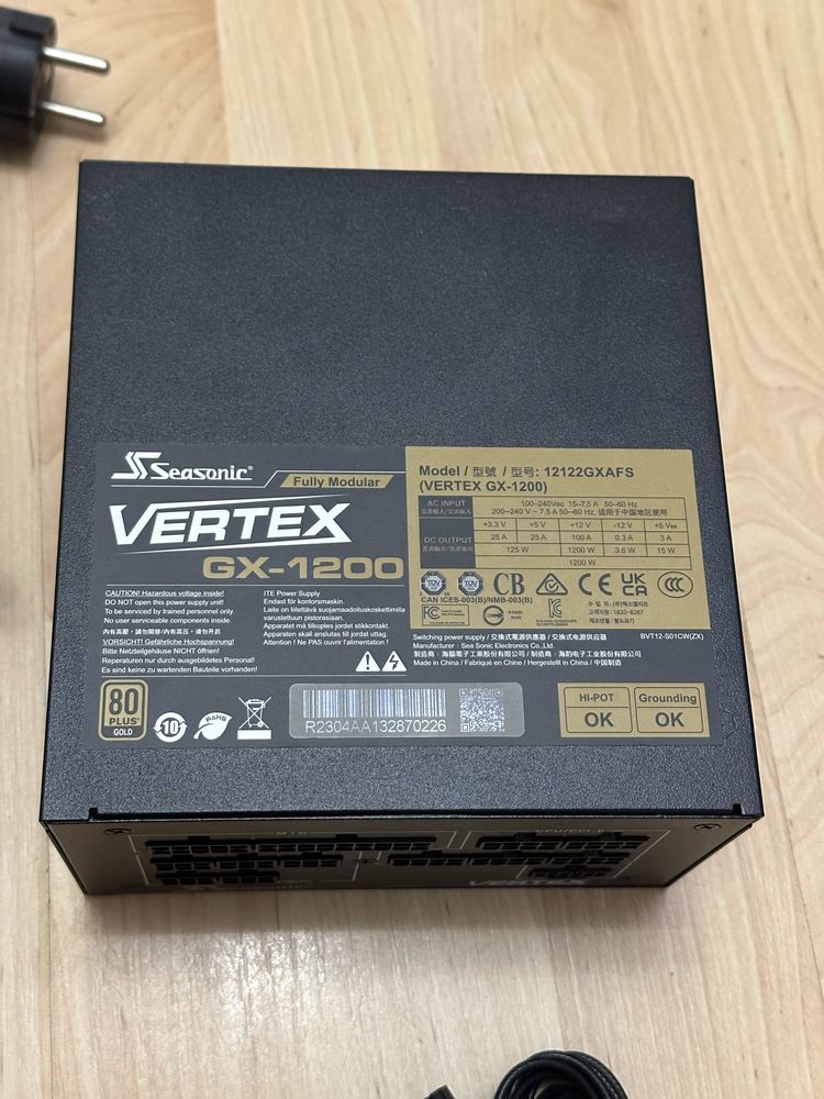 SeaSonic VERTEX GX-1200w ATX 3.0 / PCIe 5.0 Gold 12VHPWR