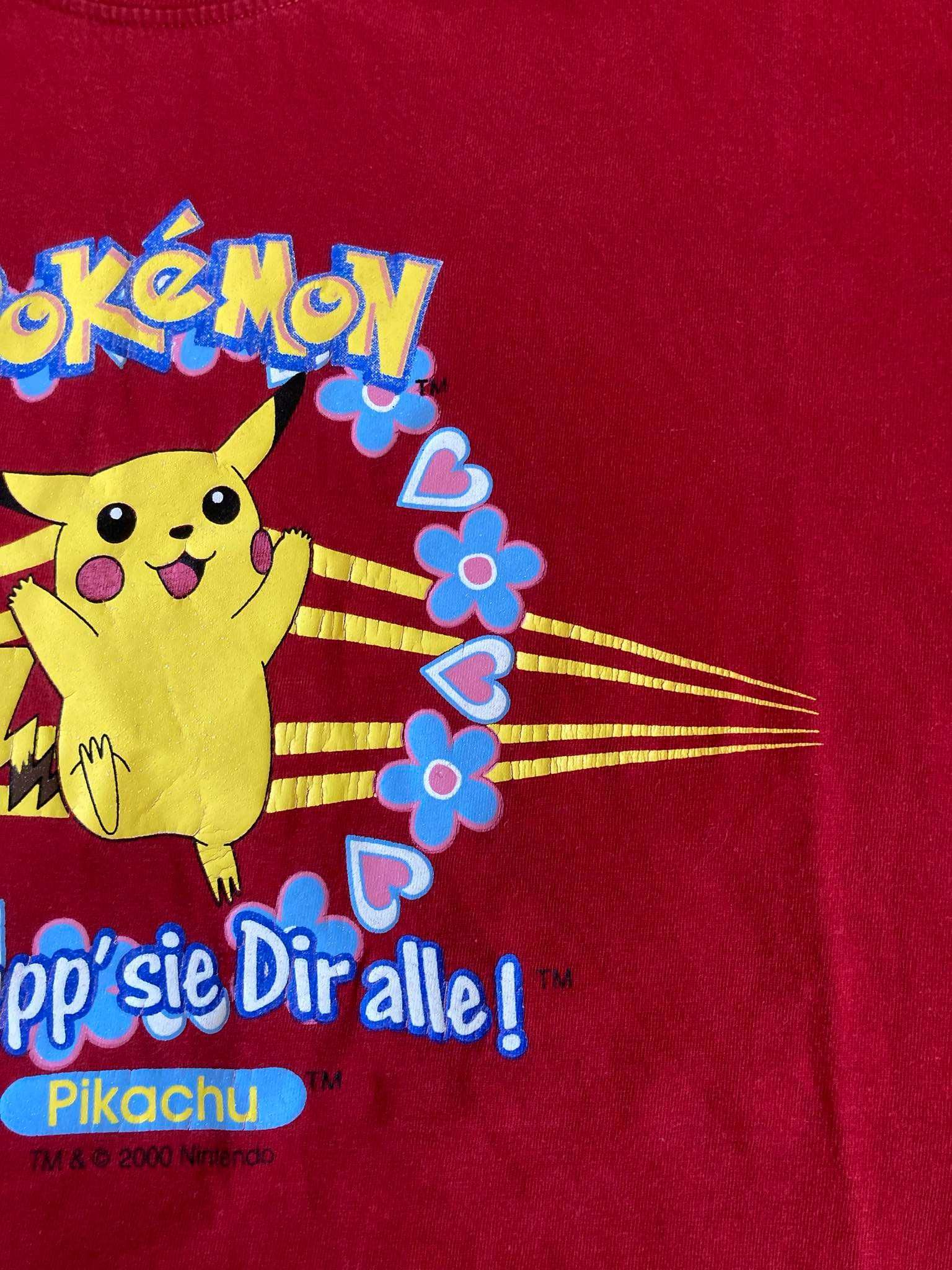 T-shirt Pokemon Pikachu 2000s Nitendo Roz. 152cm
