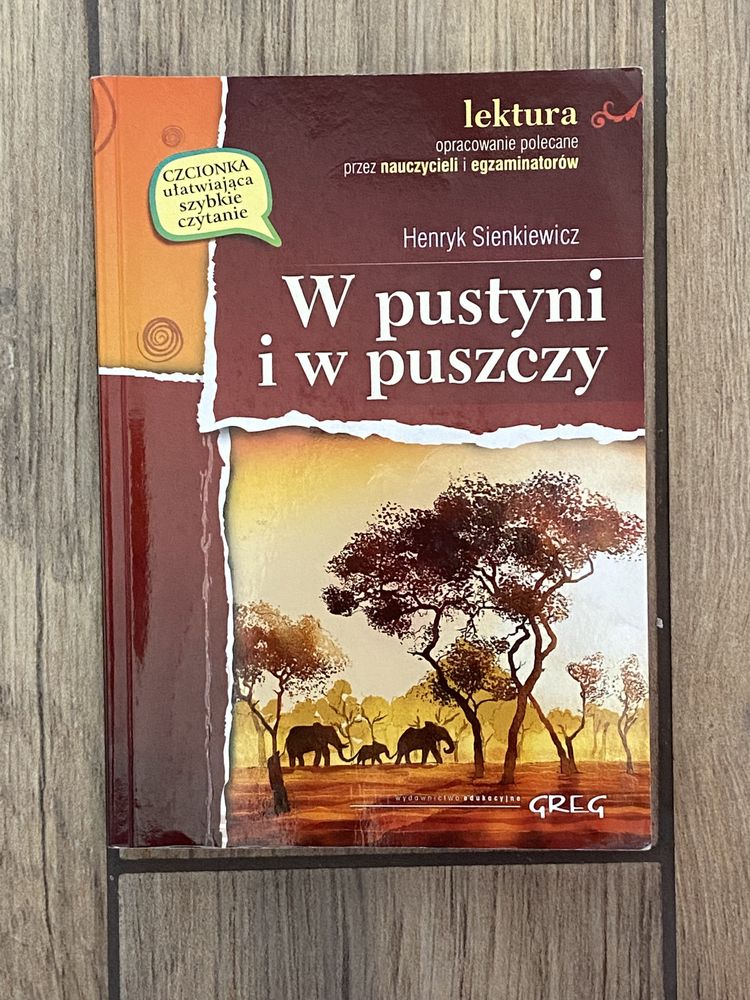 książka pod tytułem ,,W pustyni i w puszczy’’