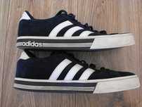 Buty ADIDAS 40/41 25cm tenisówki trampki zamszowe granatowe