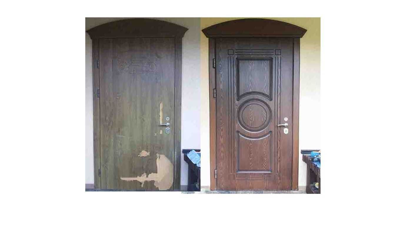 МДФ накладки на вхідні металеві двері.