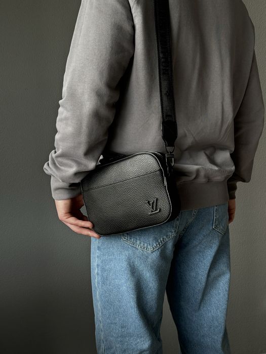 Чоловіча сумка Louis Vuitton мужская сумка барсетка мессенджер 2в1 дуо