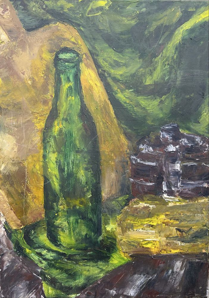 Obraz własnoręcznie malowany martwa natura 50x70