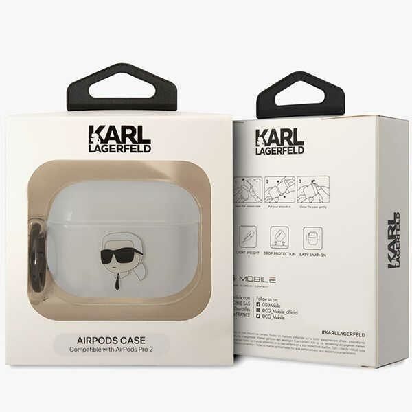 Etui na AirPods Pro 2 Karl Lagerfeld Transparent