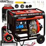 KRAFT&DELE Agregat Prądotwórczy Generator Diesel 6500w AVR