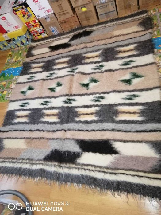 Ліжник Закарпатьський з овечої вовни 2,5х3 метри