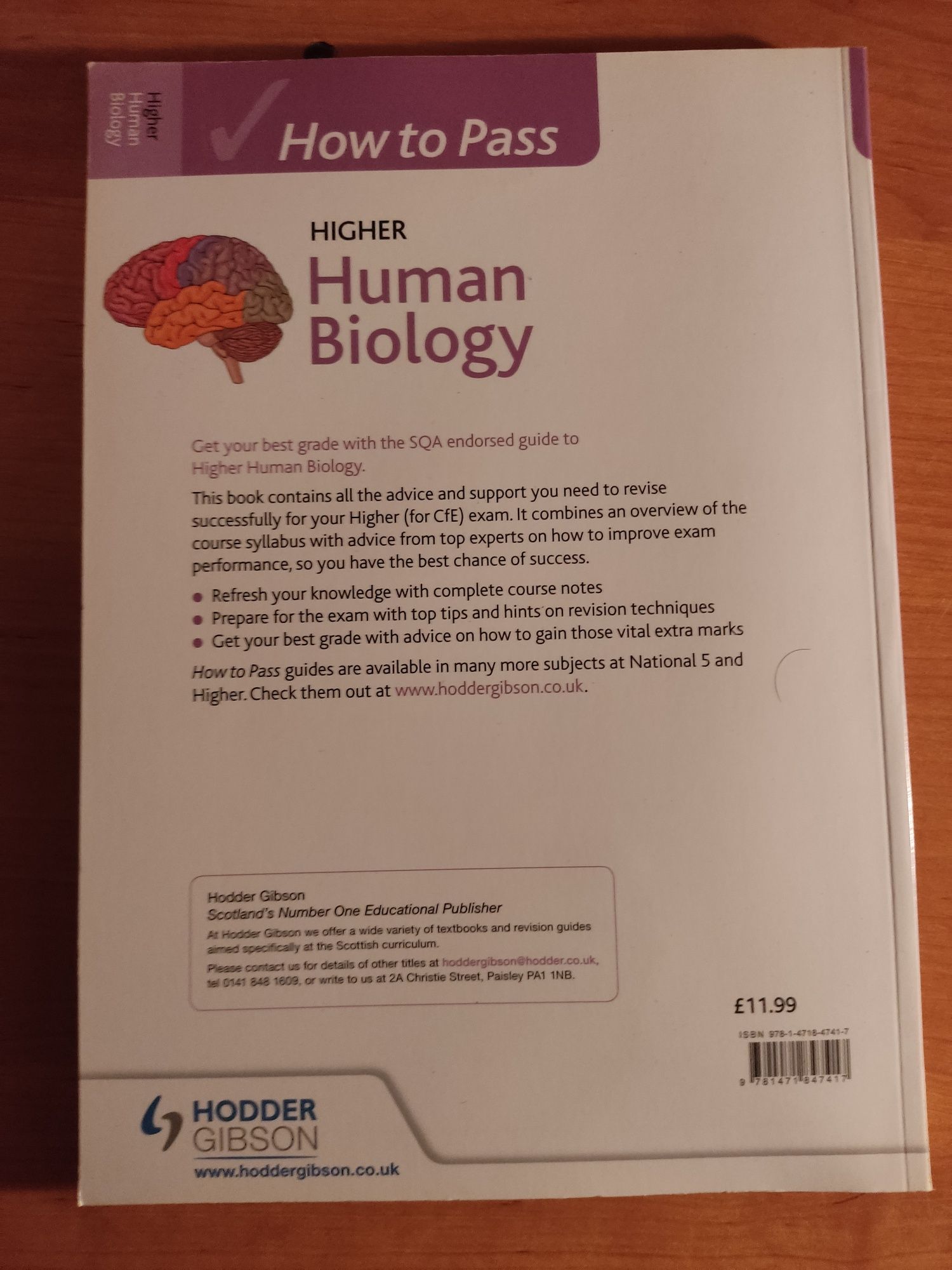 Podręcznik human Biology Hodder Gibson SQA