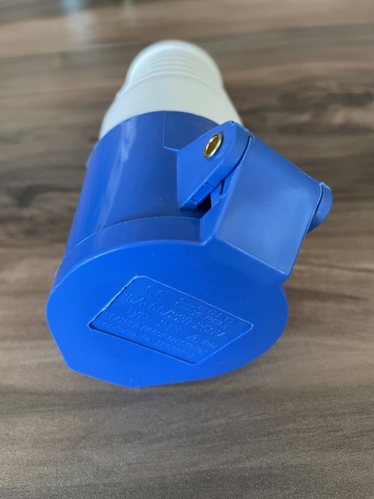 Силова розетка ДП 16А/3 2Р+РЕ 220-250В IP44 АСКО-УКРЕМ