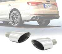 PONTEIRAS DE ESCAPE PARA AUDI A4 B9 A5 F5 LOOK RS (2016-2019) CROMADO