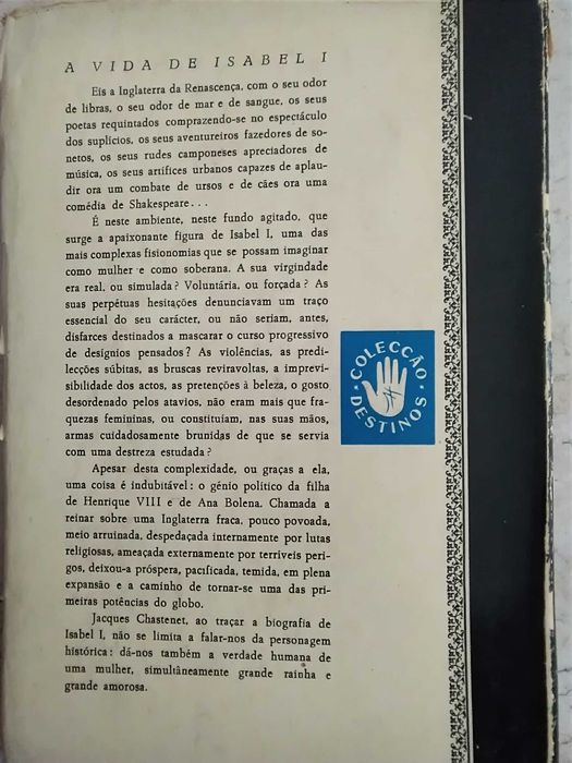 A Vida de Isabel I de Inglaterra ( tradução de José Saramago)