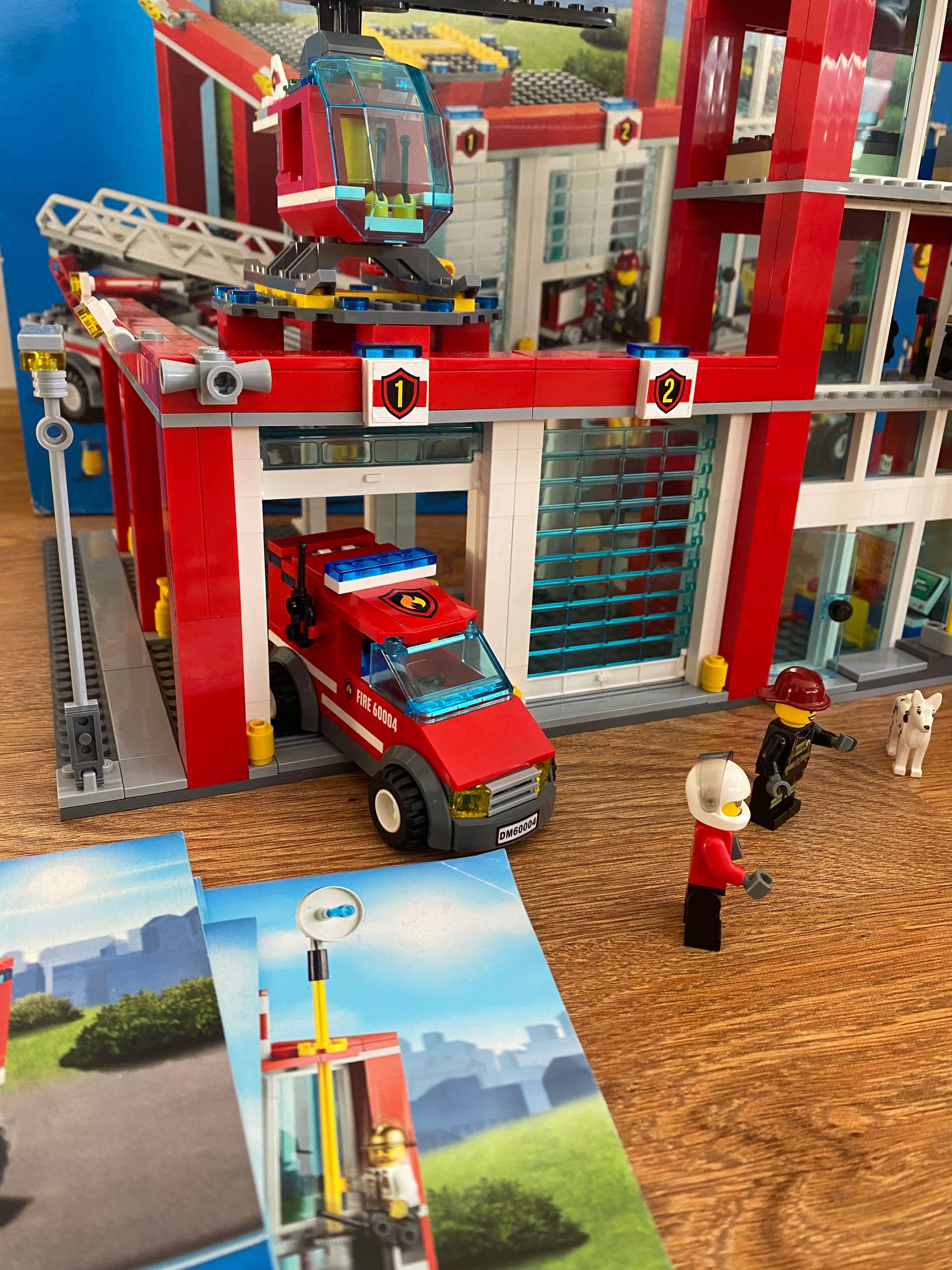 Klocki Lego straż pożarna remiza strażacka 60004