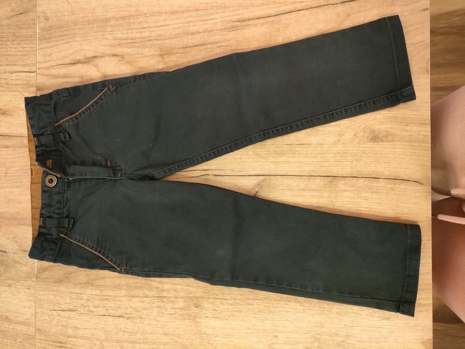 Spodnie chinosy granatowe eleganckie wyjściowe