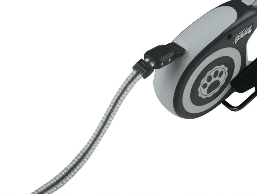 Smycz wysuwana z mechanizmem powrotu dla psów do 35 kg niebieski