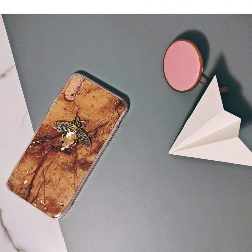be-unique.pl Iphone XS Etui Luxury złotka, owad - Prezent dla Niej