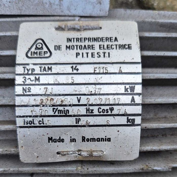 Silnik elektryczny 0.37kW wolno obrotowy