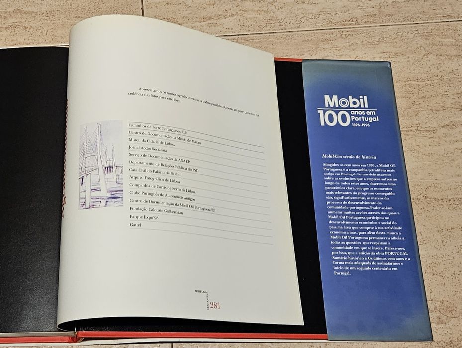 Coleção MOBIL-JOSE HERMANO SARAIVA 100 anos em Portugal - antiguidade