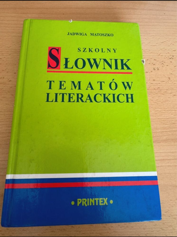 Książka „Szkolny słownik tematów literackich” Jadwiga Matoszko
