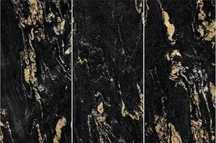 Płytki Wielkoformatowe Spiek Kwarcowy Czarno Złote BLACK GOLD 90x180cm