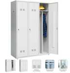 Szafka ubraniowa pracownicza BHP PROMAG SUPE 400-03 RAL7035