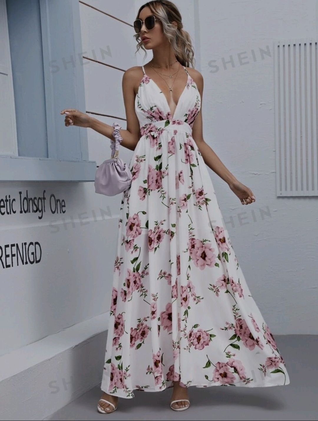 Vestido floral shein